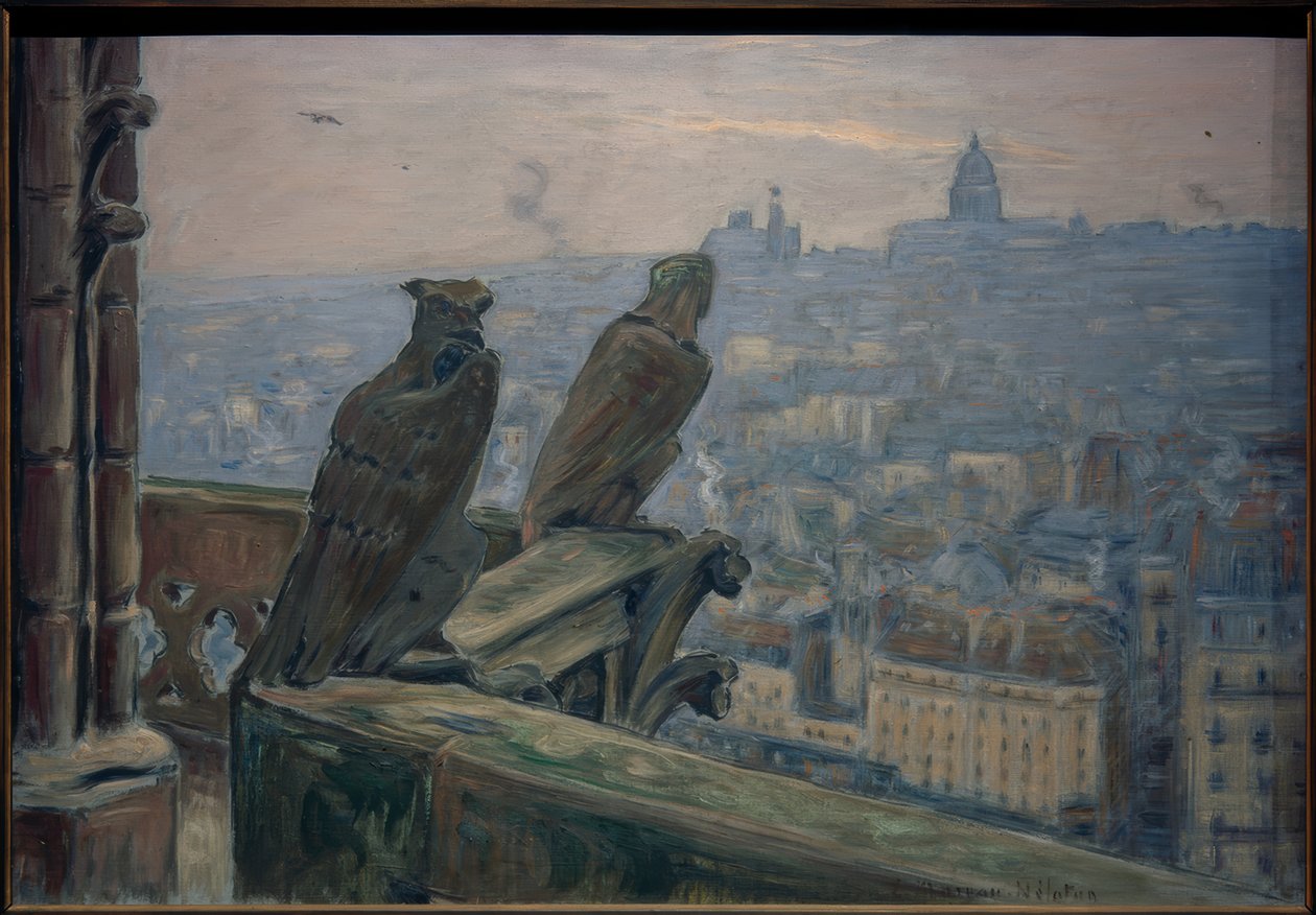 Paris von Notre-Dame aus gesehen von Etienne Moreau Nelaton