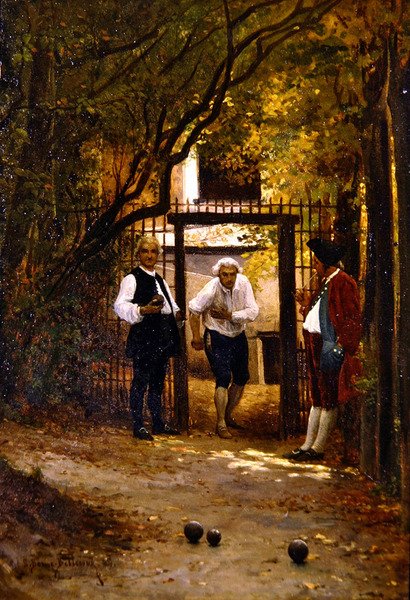 Boules spielen von Etienne Prosper Berne Bellecour