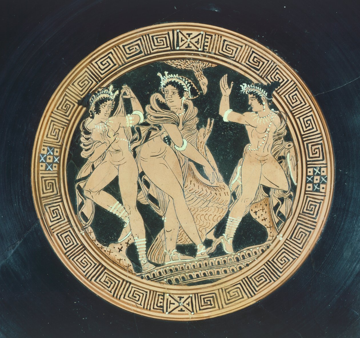 Kylix (Detail). Rotfigurige Keramik. Etruskische Zivilisation, 5.-4. Jahrhundert v. Chr. von Etruscan