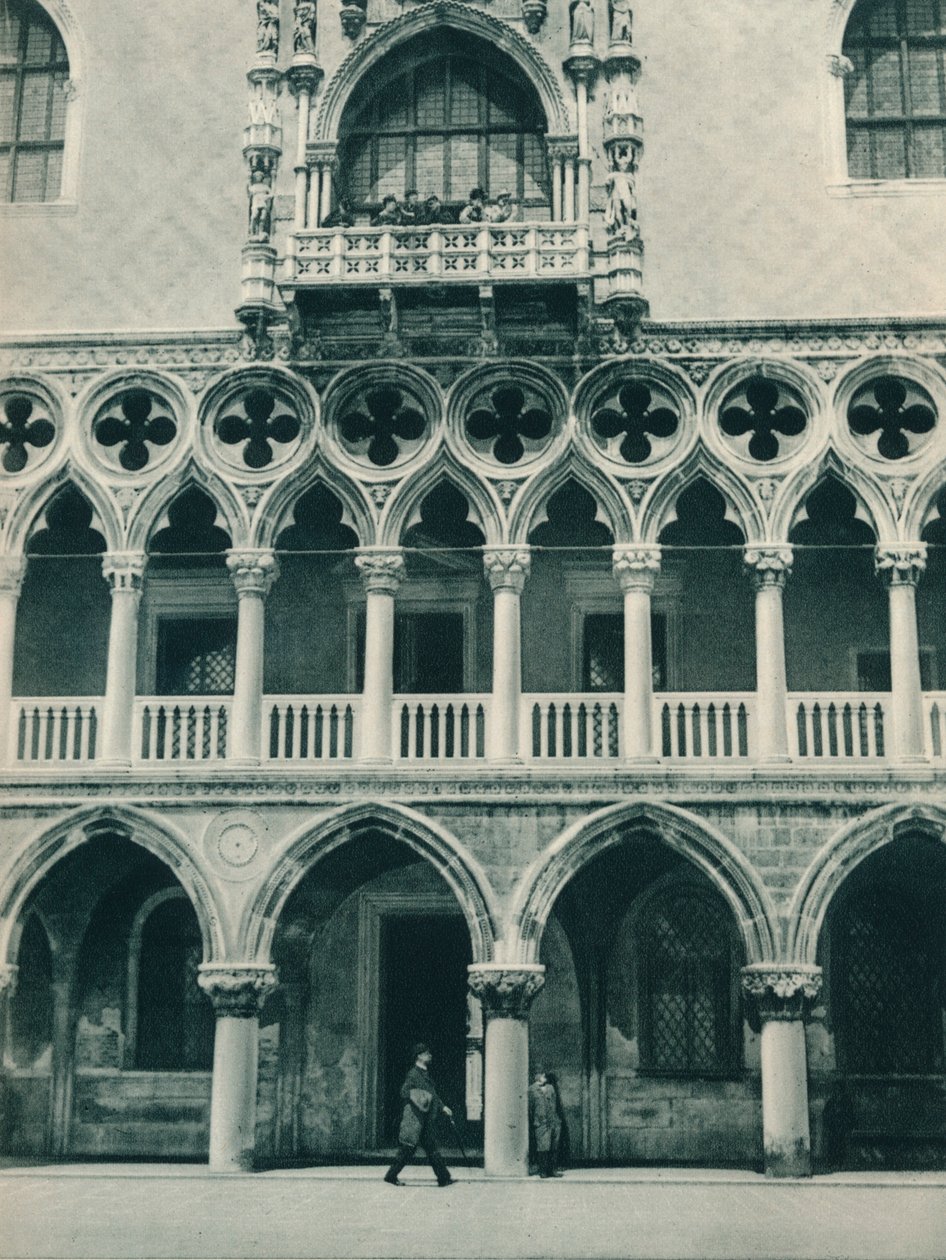 Teil des Dogenpalastes, Venedig, Italien, 1927 von Eugen Poppel