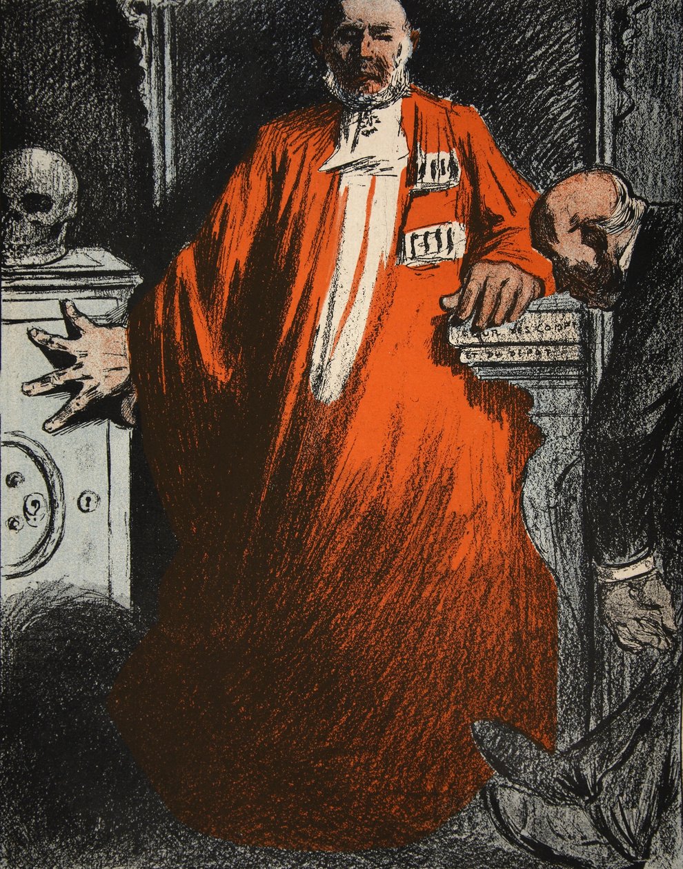 Ein Richter in voller Kleidung, Illustration aus 
