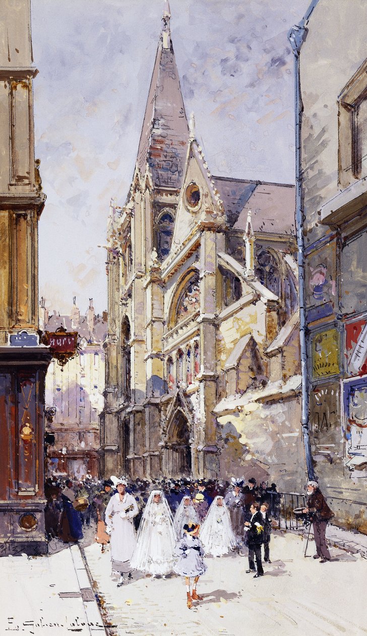 Les Communiantes à Paris von Eugene Galien Laloue