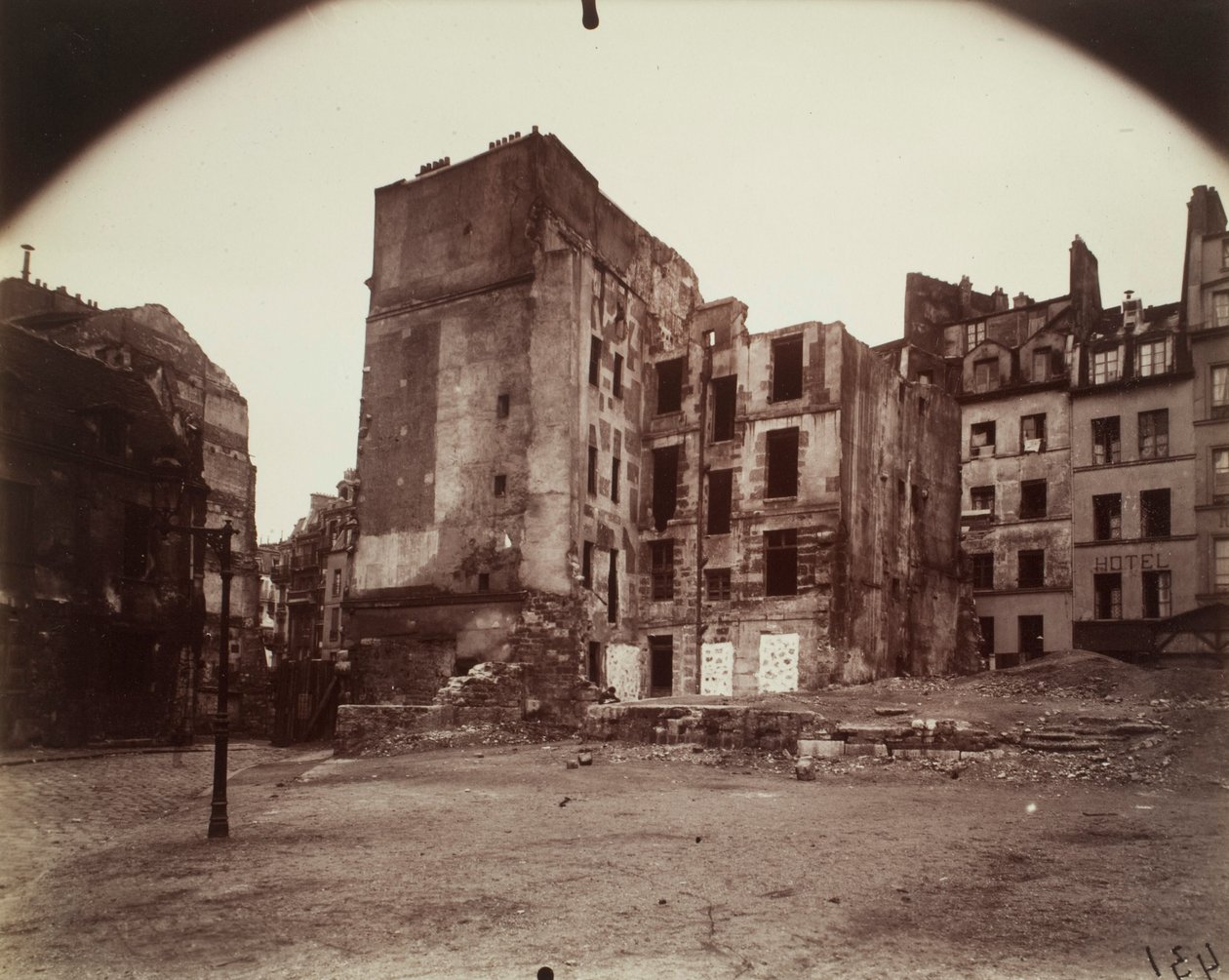 Ecke, Rue du Cimetière Saint-Benoît von Eugène Atget