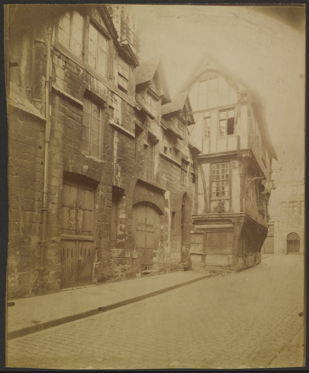 Rouen, Haus in der Rue Saint-Romain von Eugène Atget