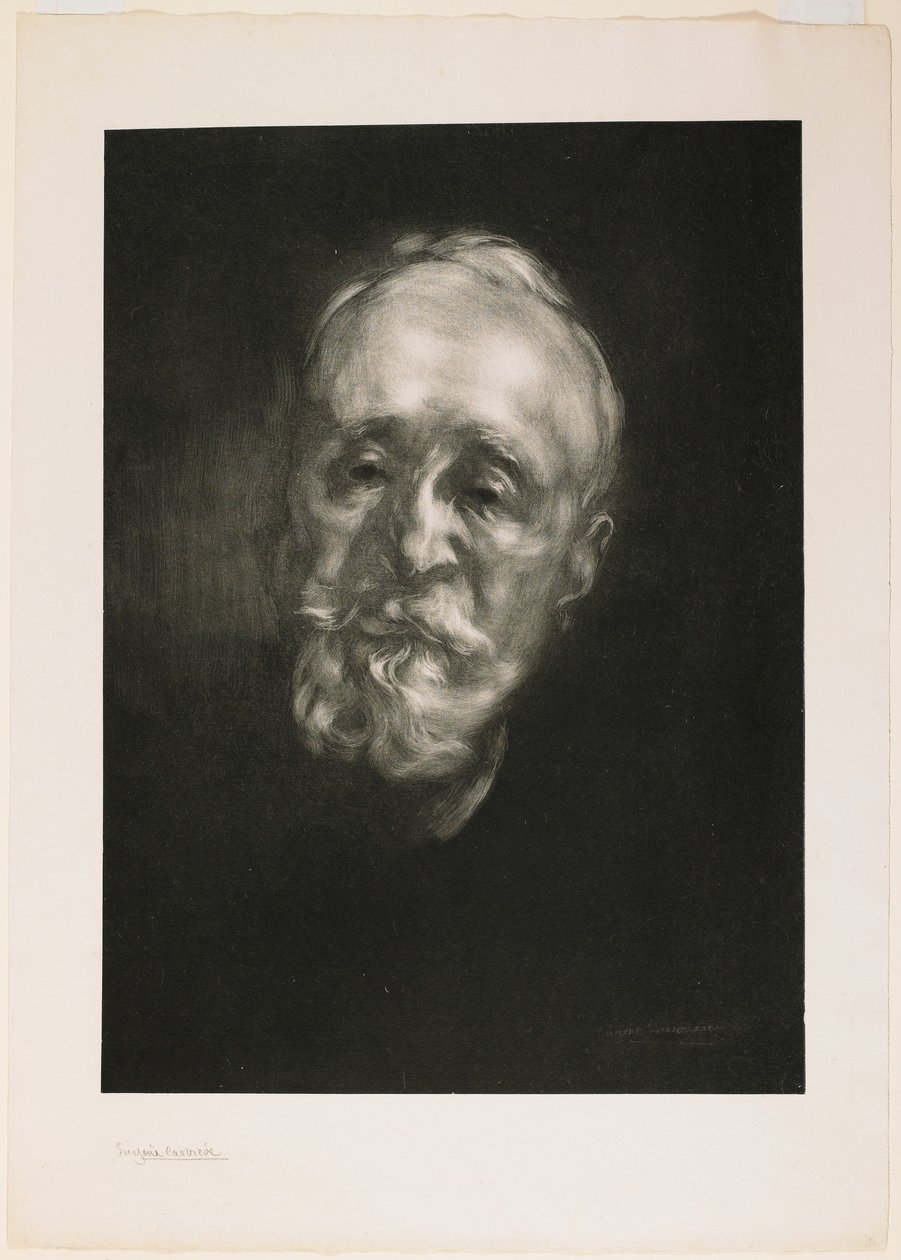 Puvis de Chavannes (Zweite Platte) von Eugène Carrière