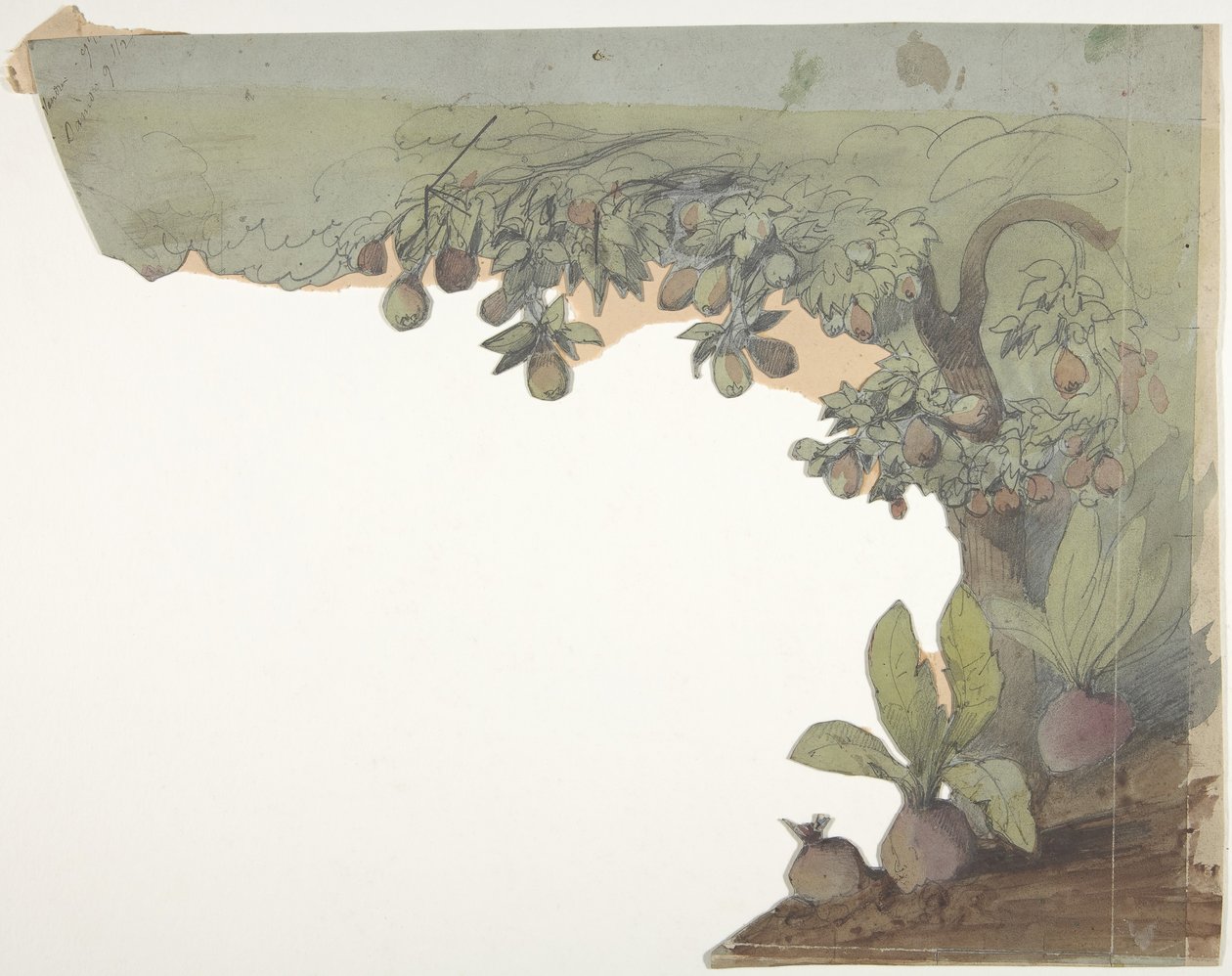 Entwurf für ein Bühnenbild an der Opéra, Paris, 1830-90 von Eugene Ciceri
