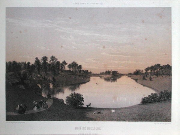 Der Bois de Boulogne aus 