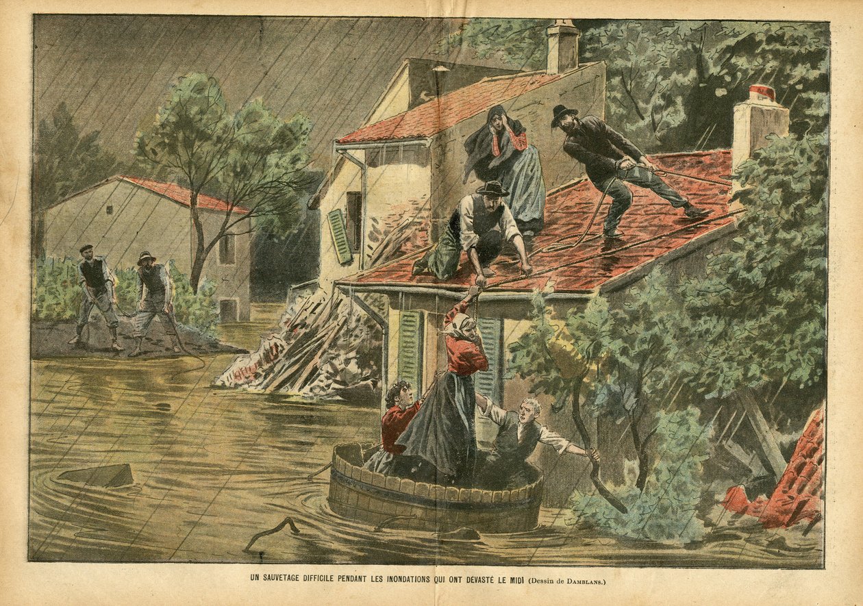 Illustration von Eugene Damblans (1865-1945) in Le Pelerin von Eugene Damblans