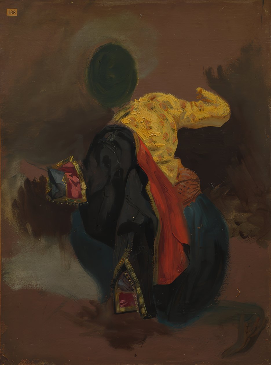 Figur in türkischer Tracht von Eugene Delacroix