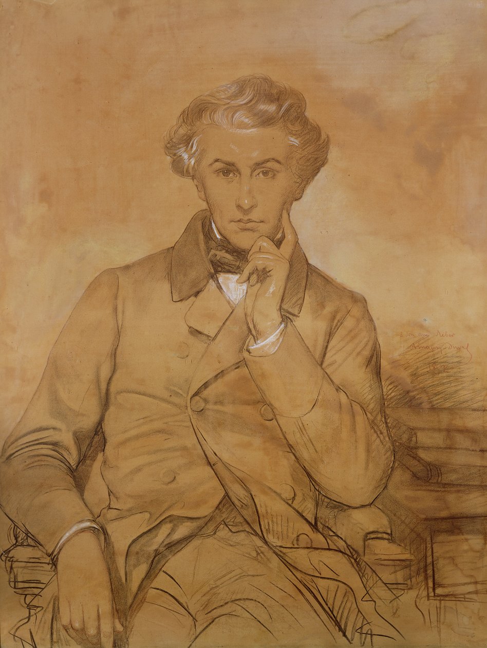 Porträt von Henri Reber (1807-80) von Eugene Emmanuel Amaury Duval