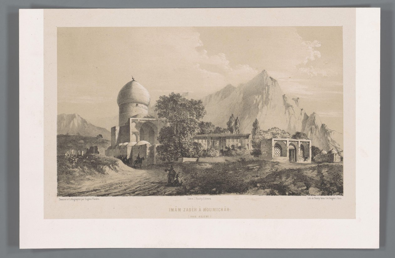 Ansicht von Imamzadeh Komijan in Irak-i Ajam von Eugene Flandin