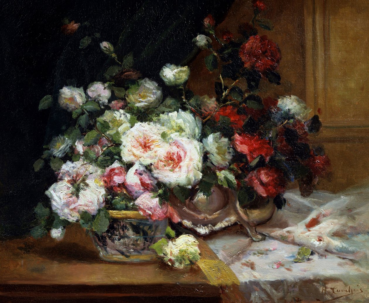 Rosen im Topf von Eugene Henri Cauchois