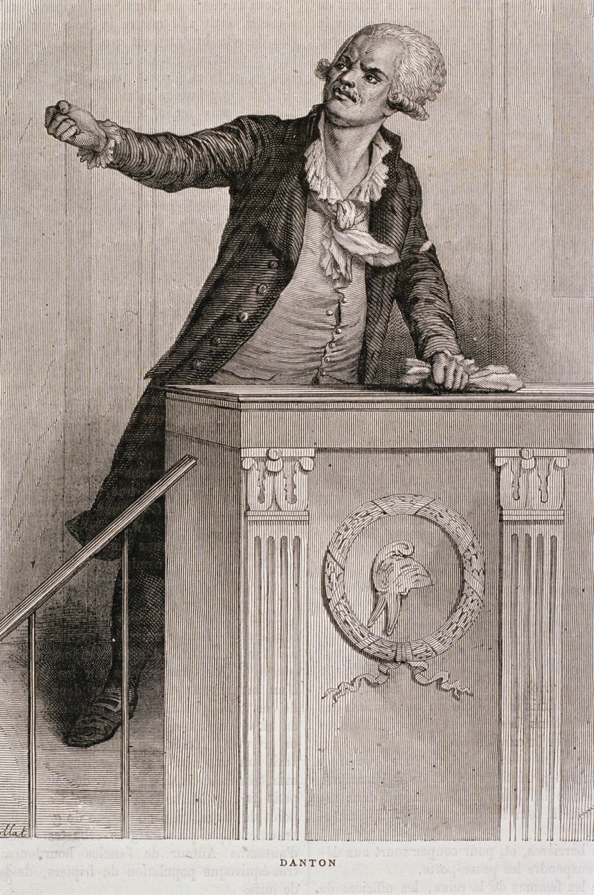 Porträt von Georges Jacques Danton (1759-94) von Eugene Joseph Viollat