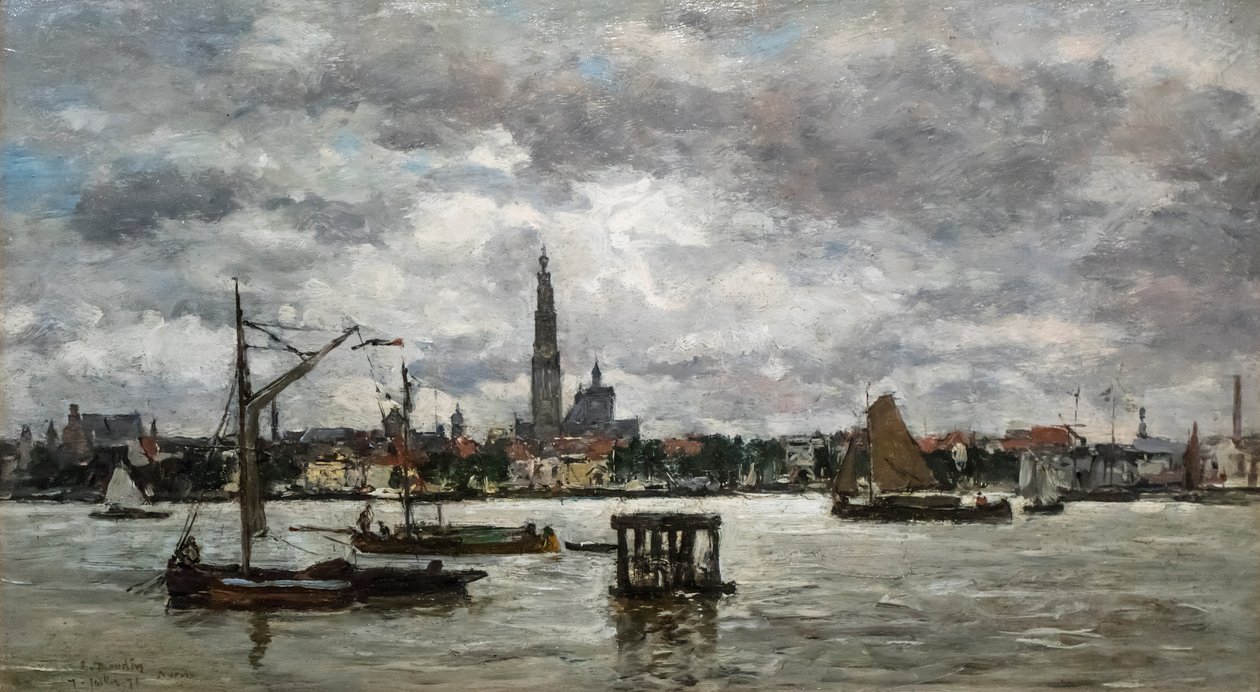 Antwerpen Die Schelde von Eugene Louis Boudin