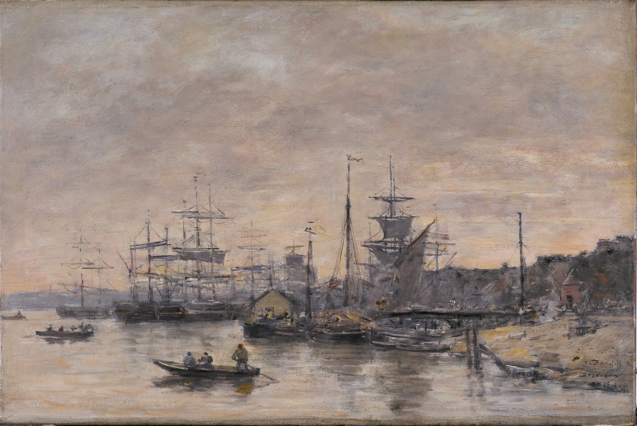 Bordeaux, der Hafen von Eugene Louis Boudin
