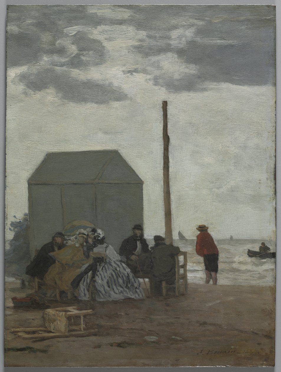 Der Strand von Deauville von Eugene Louis Boudin