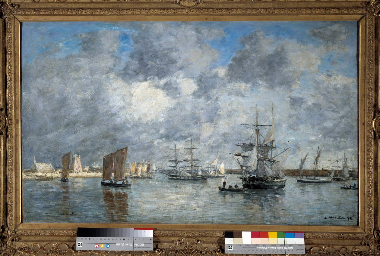 Der Hafen von Carnaret von Eugene Louis Boudin