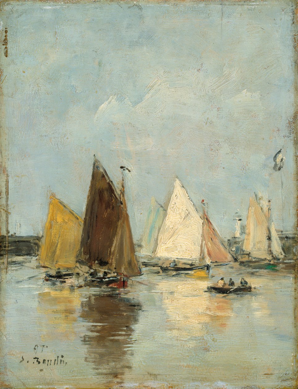 Die Rückkehr der Boote von Eugene Louis Boudin