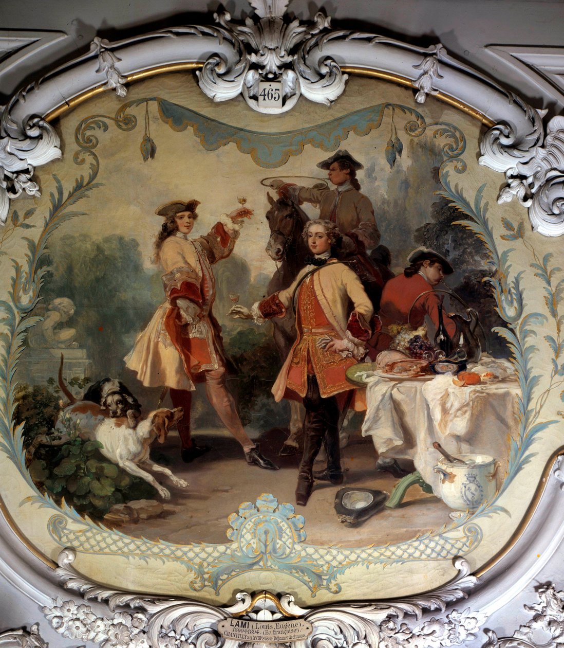 Jagdessen im 18. Jahrhundert von Eugene-Louis Lami