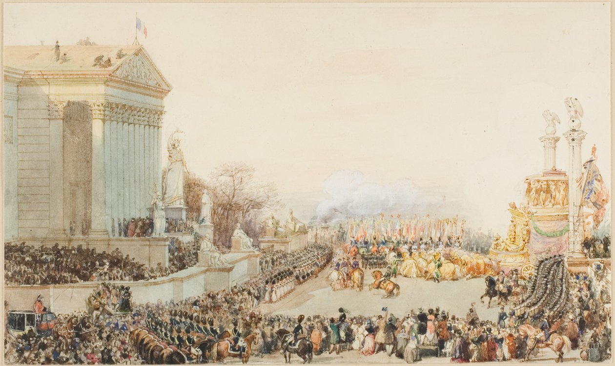 Die Überführung der Asche Napoleons: 15. Dezember 1840 von Eugene Louis Lami