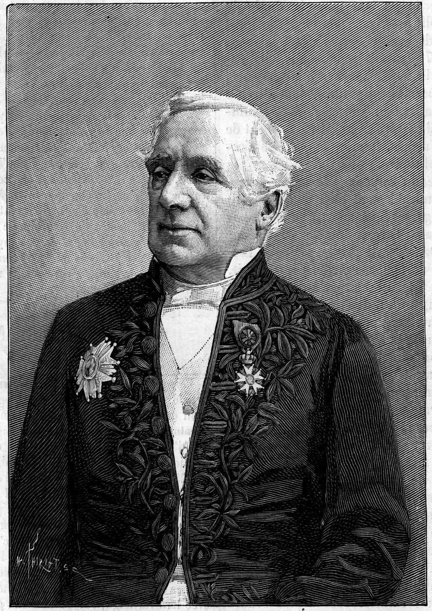 Porträt von Baron Felix Hippolyte Larrey (1808-1895), französischer Chirurg, Mitglied der Akademie der Wissenschaften und der Akademie der Medizin von Eugene Pirou