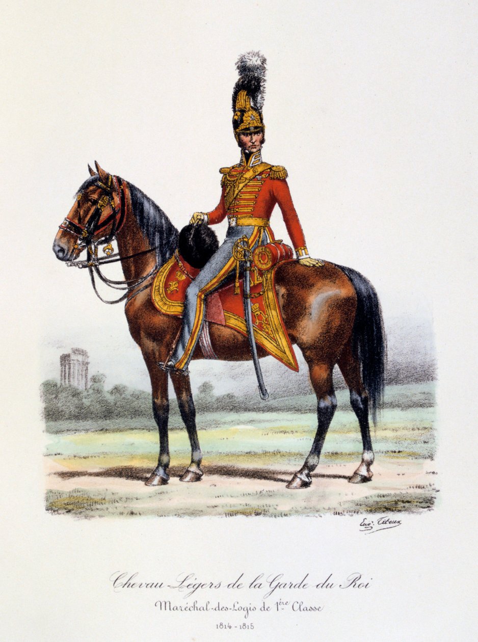 Chevau-Légers der Königsgarde, Maréchal-des-Logis 1. Klasse, 1814-15 von Eugene Titeux