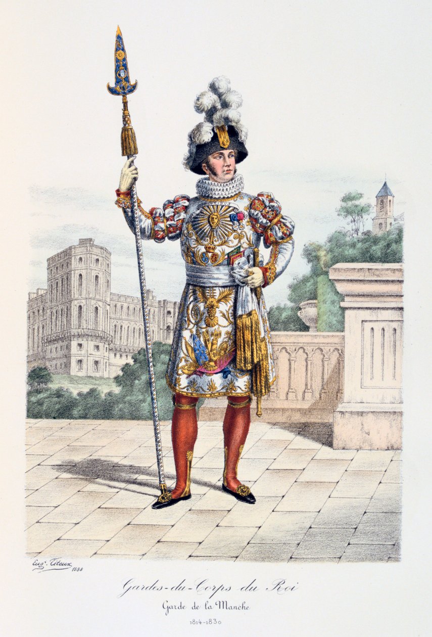 Gardes-du-Corps de Roi, Garde de la Manche, 1814-30 von Eugene Titeux