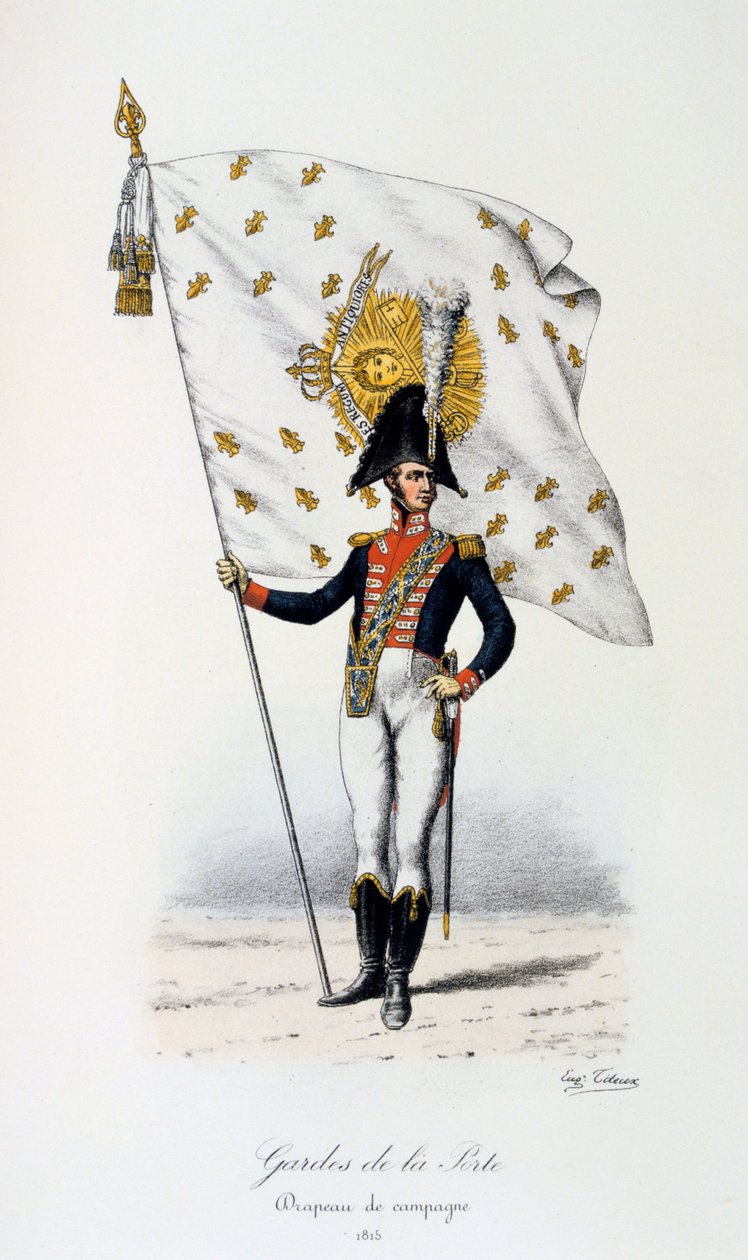 Gardes de la Porte, Kampfflagge, 1815 von Eugene Titeux