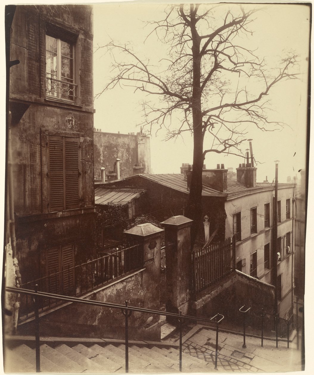 Treppe, Montmartre, 1921 von Eugène Atget