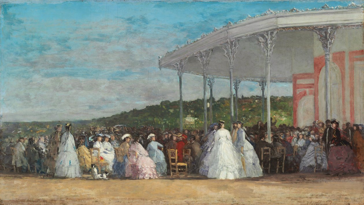 Konzert im Casino von Deauville von Eugène Boudin