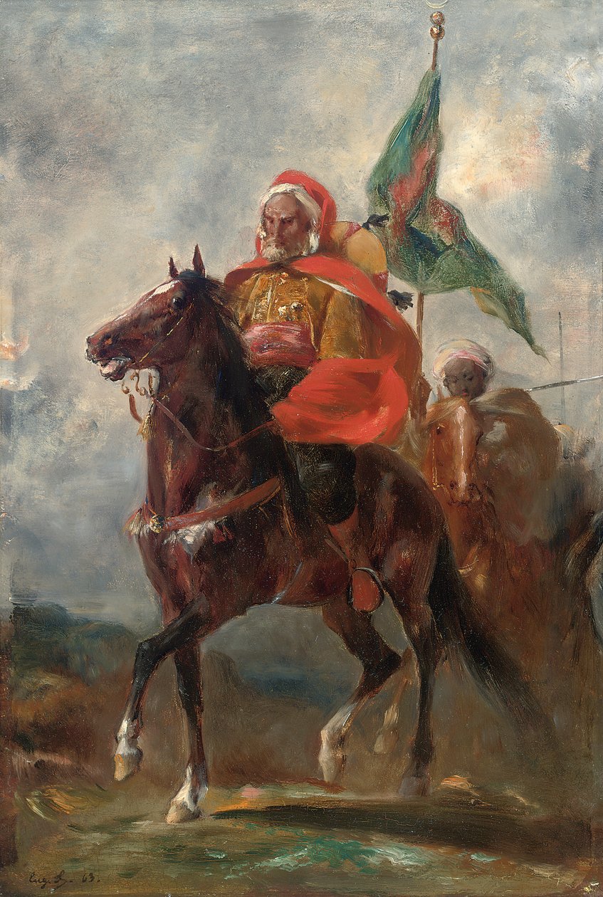 Ein orientalischer Häuptling zu Pferd von Eugène Fromentin