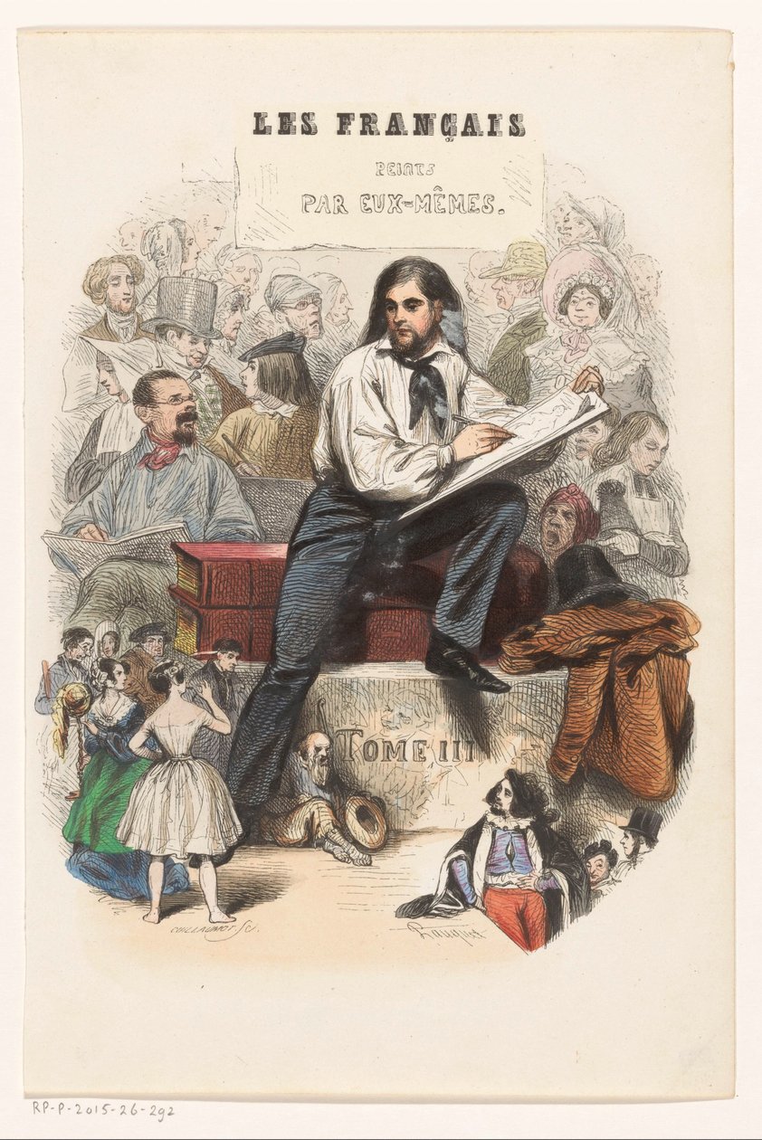 Skizzierender Künstler von Eugène Guillaumot