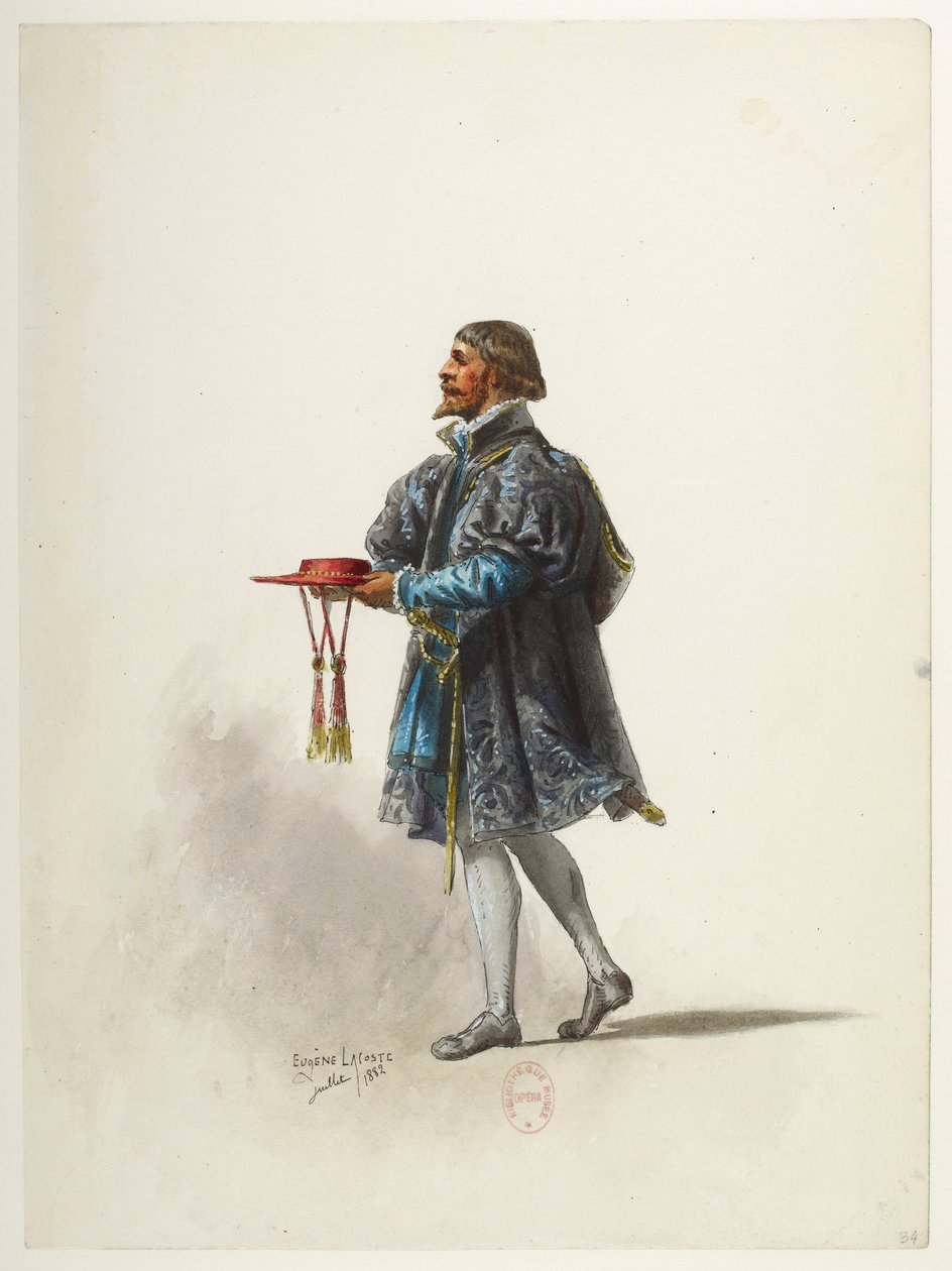 Saint-Saëns - Henry VIII - Kostümentwürfe - Lacoste - 34. Kostüm von Eugene Lacoste