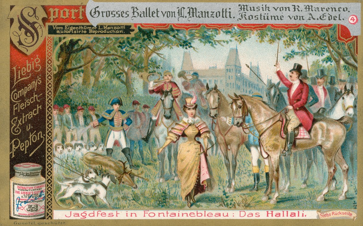 Ballett, Liebig-Karte, frühes 20. Jahrhundert von European School