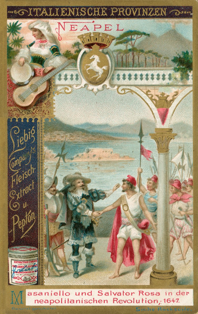 Italienische Provinzen, Liebig-Karte, frühes 20. Jahrhundert von European School