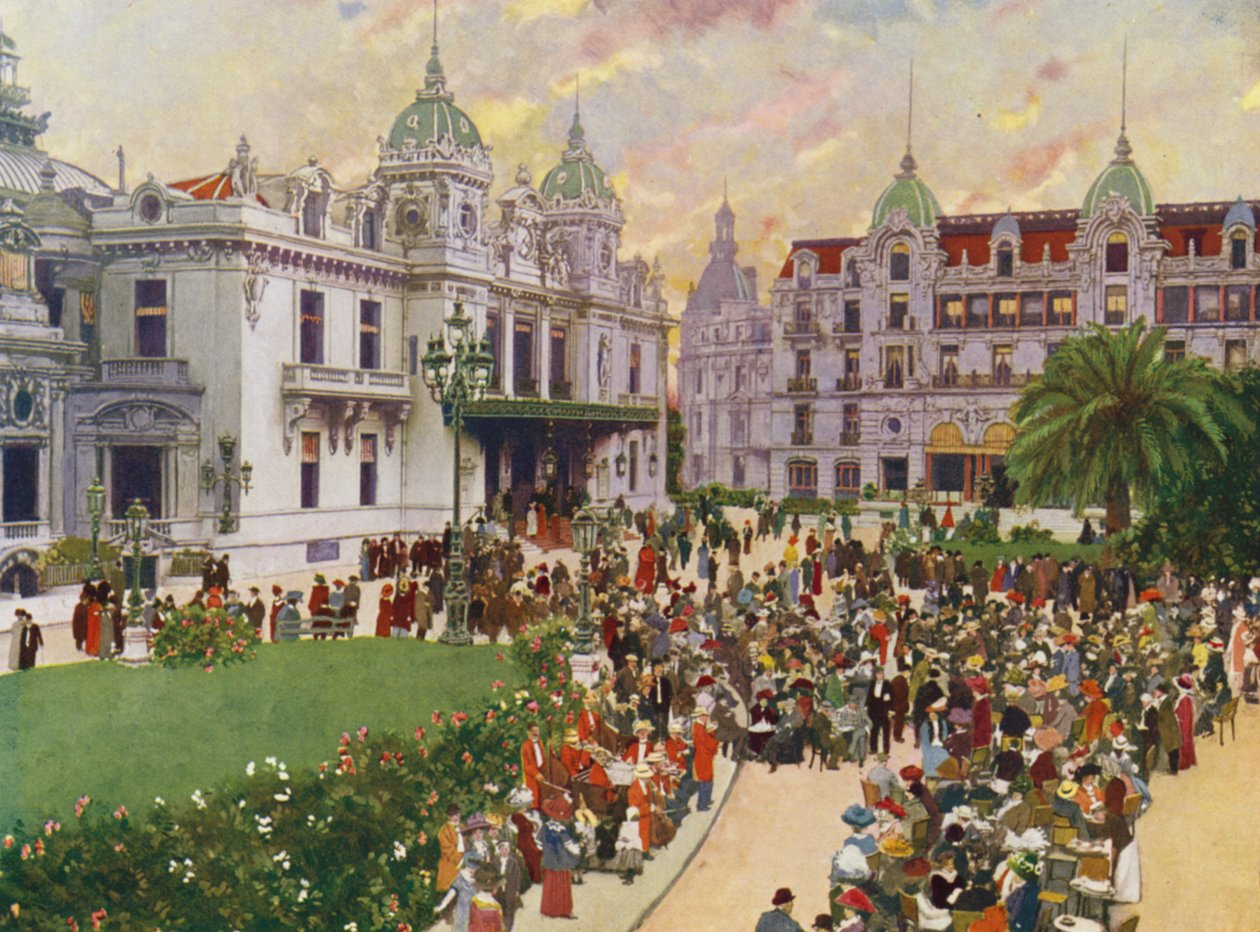 Monte-Carlo, Die Aperitifstunde am Casino-Platz von European School