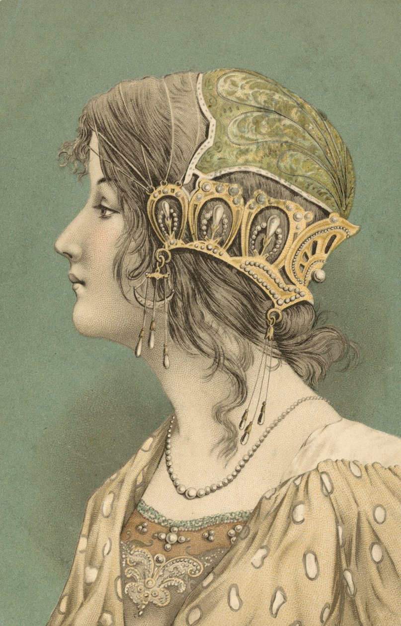 Frau mit Haube von European School