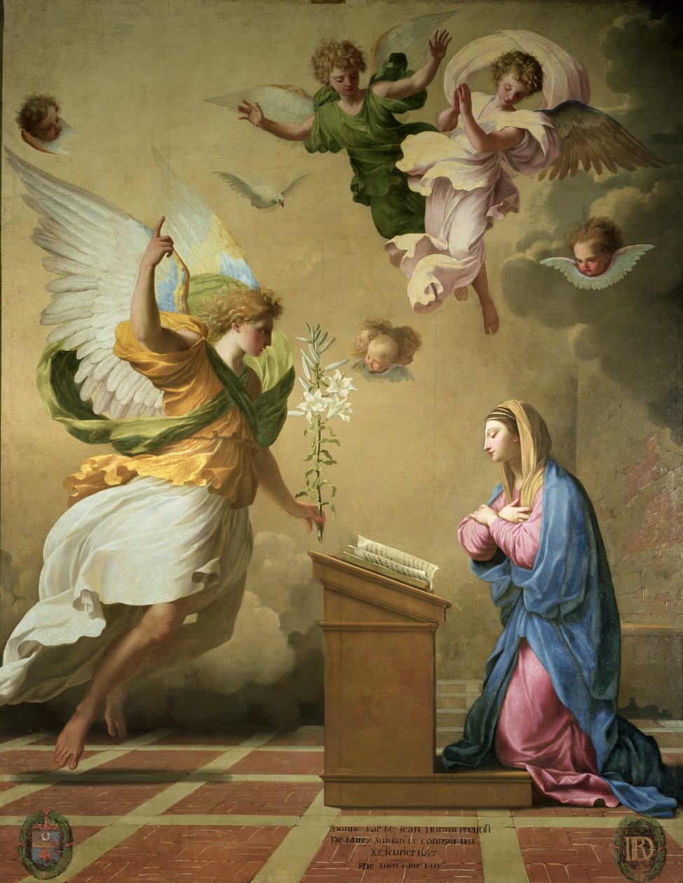 Die Verkündigung, vor 1652 von Eustache Le Sueur