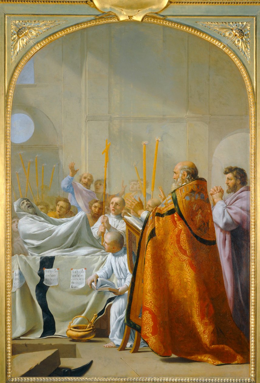 Raymond Diocrès antwortet nach seinem Tod von Eustache (studio of) Le Sueur