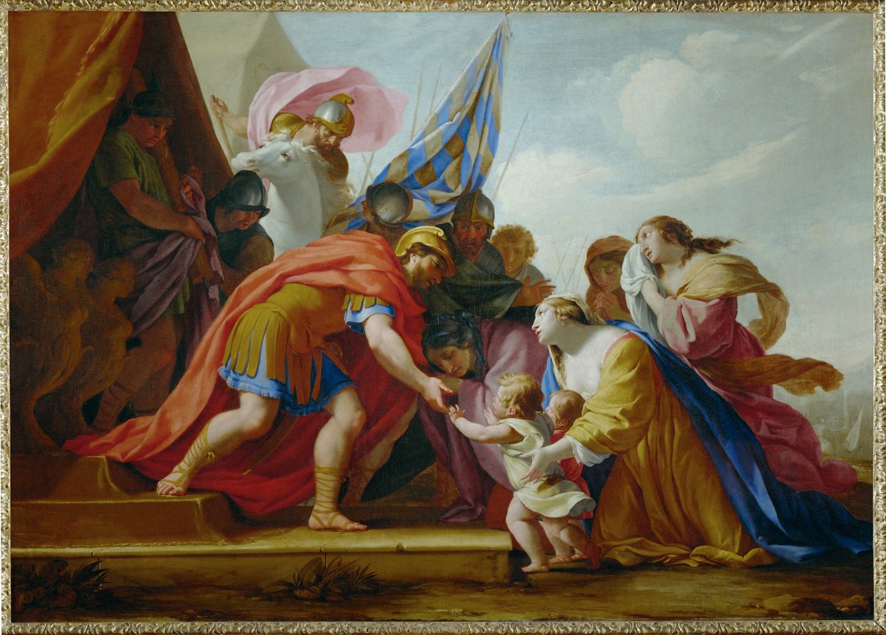 Volumnia und Verturie vor Coriolan von Eustache (studio of) Le Sueur