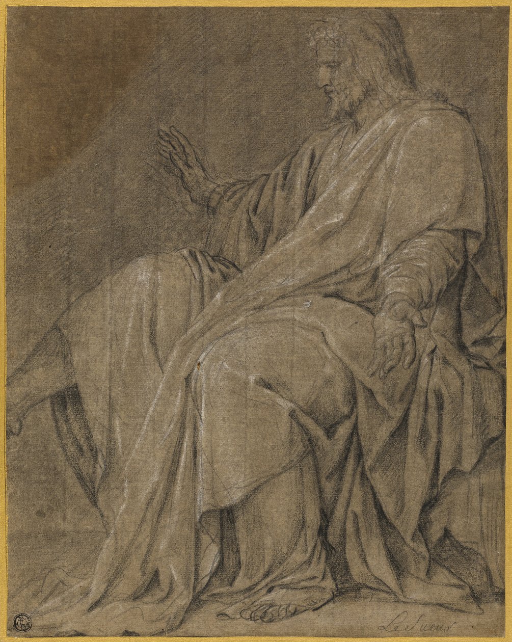 Studie für Saint Louis heilt die Kranken von Eustache Le Sueur