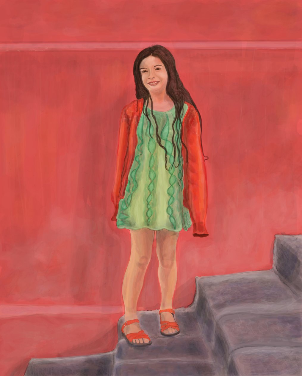 Mädchen in San Miguel von Evan Sklar