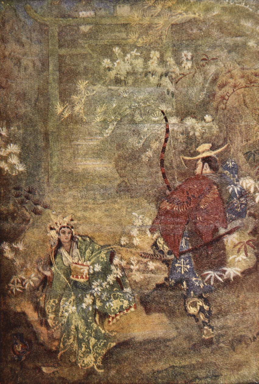 Hoori und die Tochter des Meeresgottes, Illustration aus 