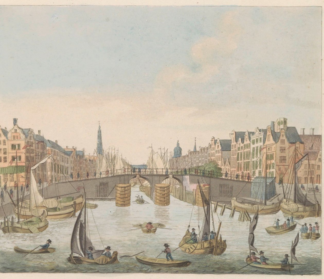 Ansicht der Neuen Brücke, ca. 1810-1813 von Evert Maaskamp