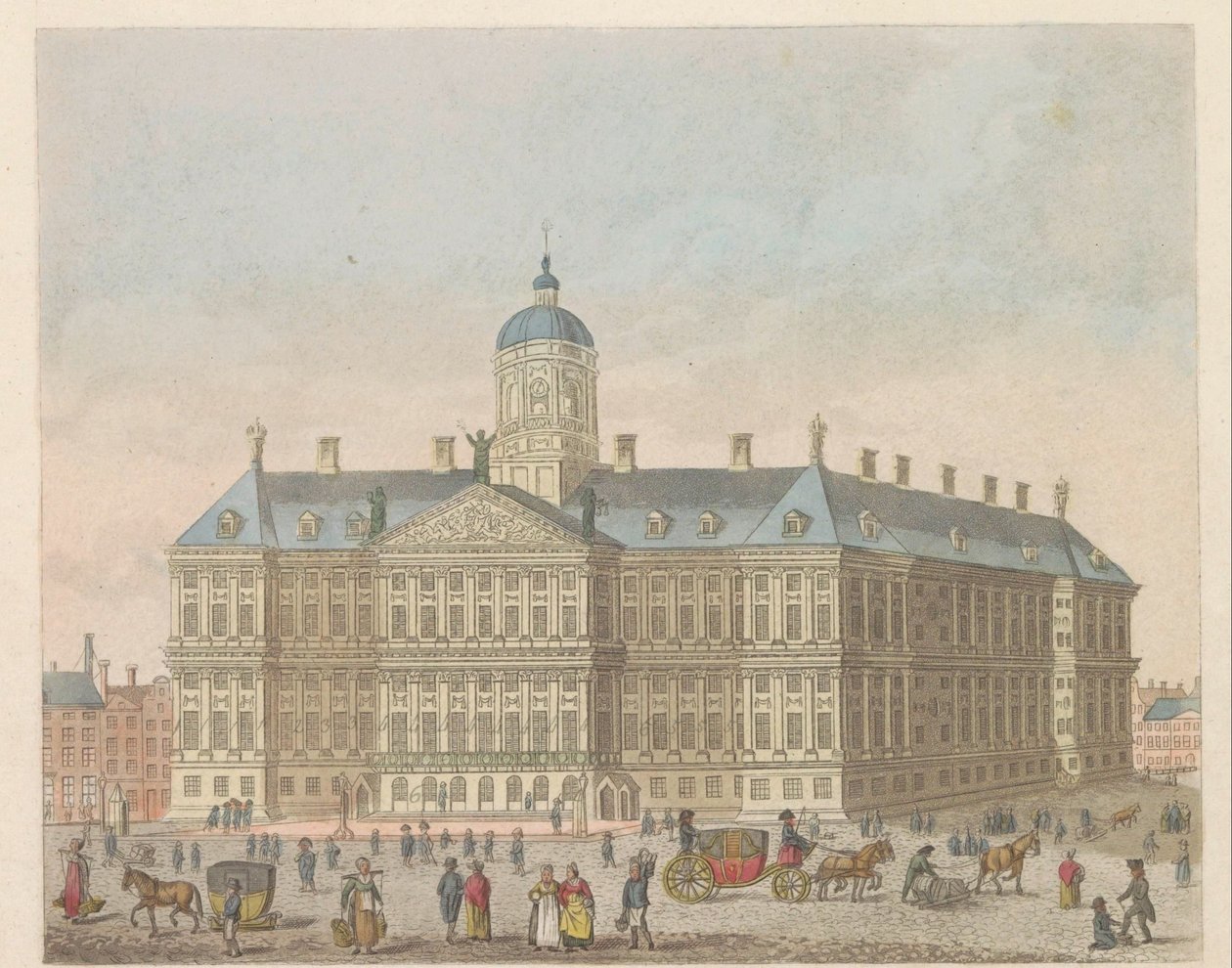 Königlicher Palast am Dam, ca. 1810-1813 von Evert Maaskamp