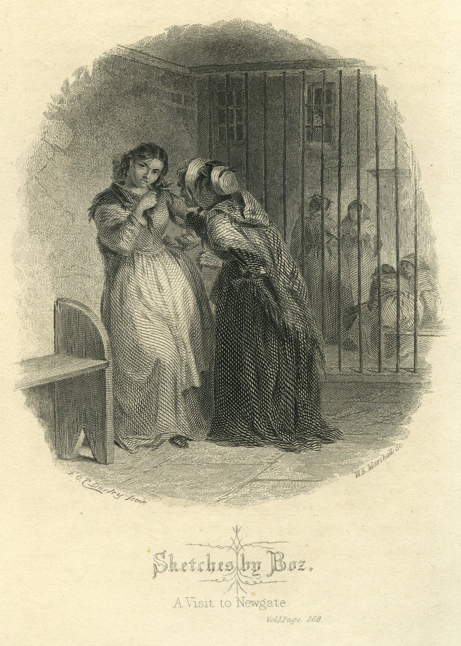 Skizzen von Boz - Ein Besuch in Newgate von F.O.C. and McRae, C. John Darley