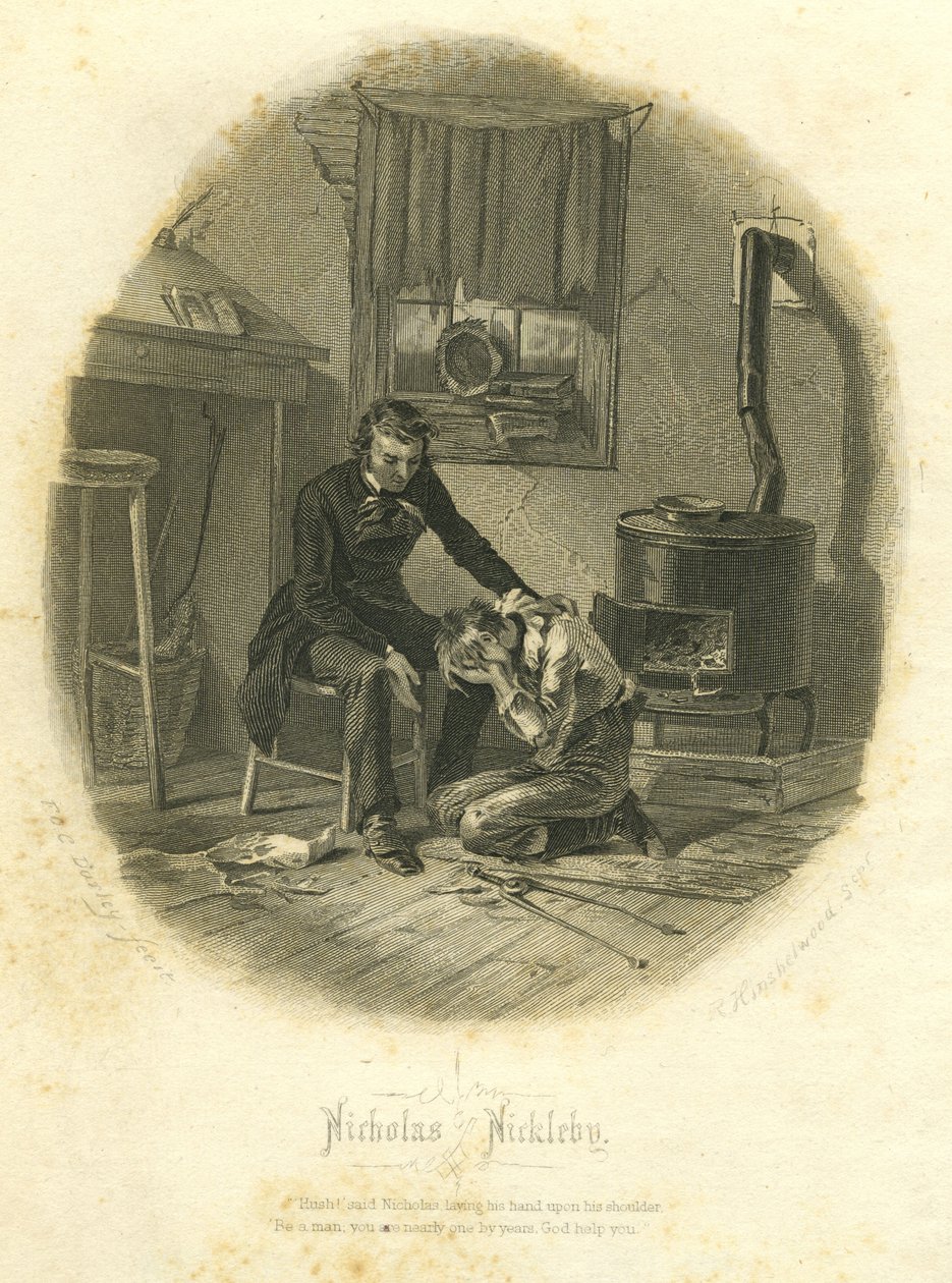 Nicholas Nickleby: Nicholas und Smike, 1867 von F.O.C. and McRae, C. John Darley