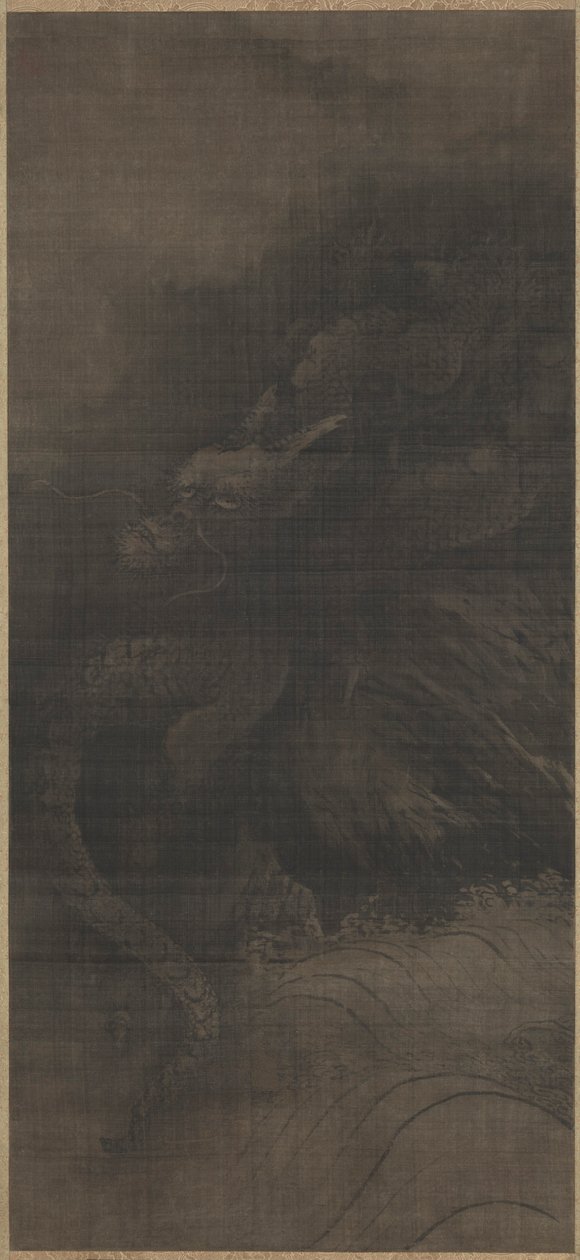Drache und Tiger, ca. 1250-1279 von Fachang Muqi