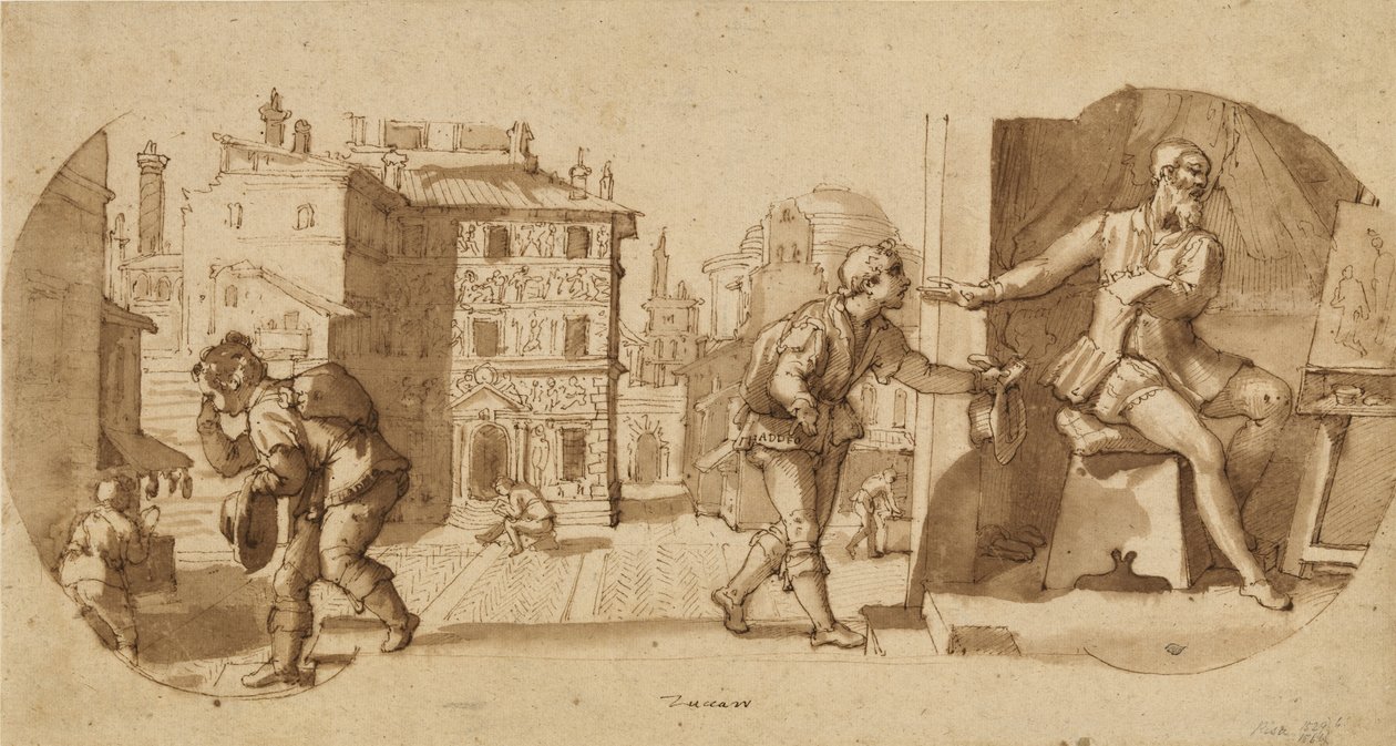 Episode aus dem Leben von Taddeo Zuccaro von Federico Zuccaro