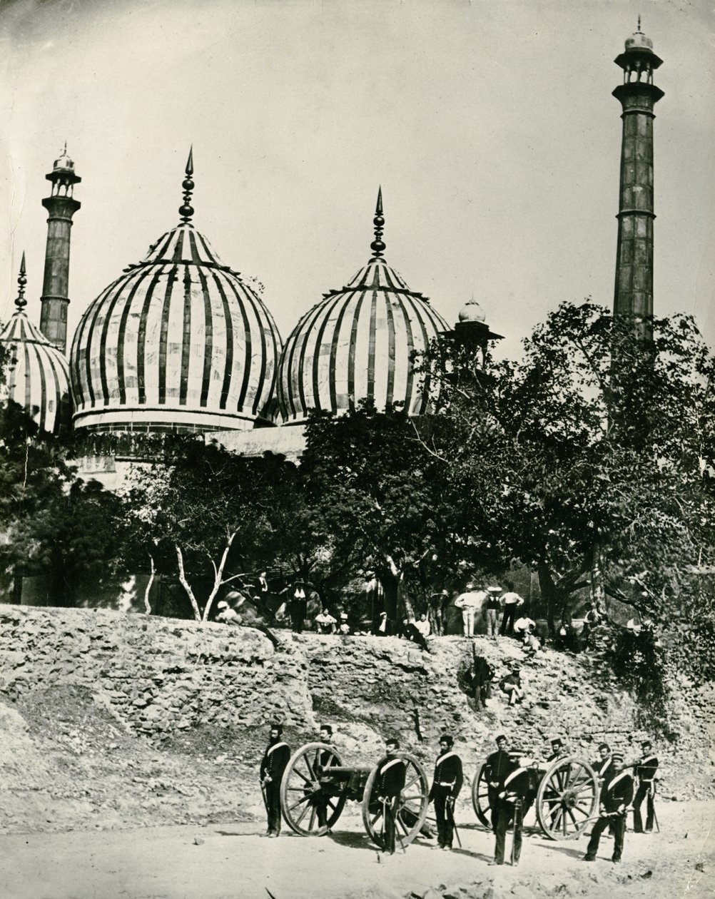 Zinat-ul-masjid, Delhi, ca. 1858 von Felice Beato